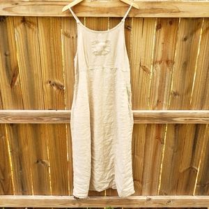 Vintage Linen Dress w/ Pockets